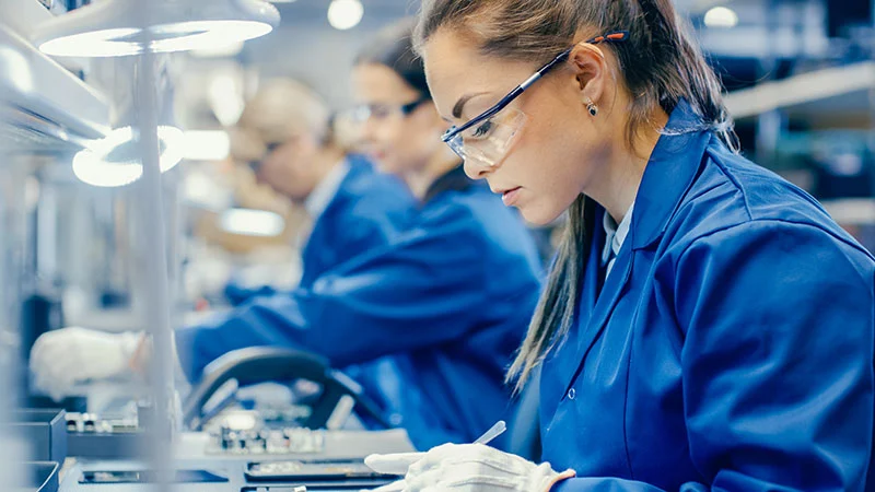 woman working in a lab